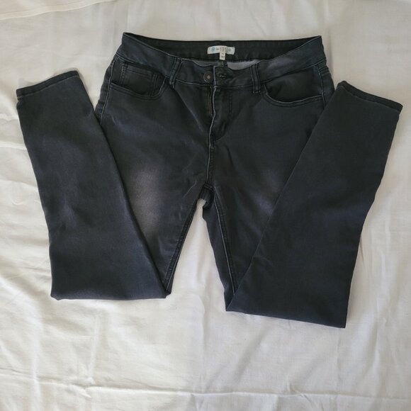 Black Skinny Jeans Size 11 Love Fire - Picture 5 of 12